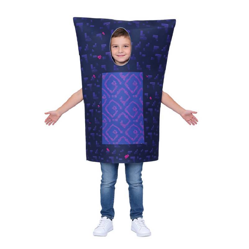 Minecraft Hell Gate Cosplay Costume For Kids With Soft Fabric And Performance Suit