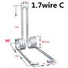 4pcs Customized Double Torsion Spring Wire 1.5/1.7mm Industrial Machinery DIY Accessories Stainless steel Spring