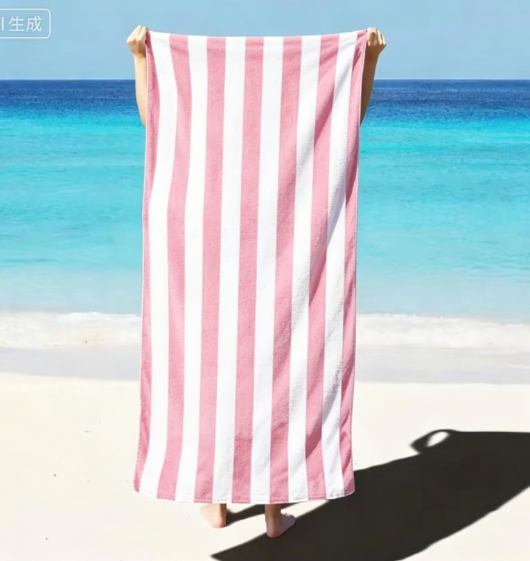 Fun Black and White Striped Beach Towel Modern Graphic Art Quick-Dry Sand-Free Microfiber Bath Towel for Picnic and Camping
