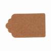 5x3cm Kraft Paper Gift Tags Wedding Birthday Scallop Label Blank Name Card 100x