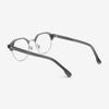 Alloaiweeo [Aloxrounz] Round Panto Browline Ara9102 C2 Gray/Silver
