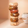 New Chinese wood rivet geometric texture bracelet simple niche personalized bracelet jewelry