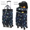 Carrello della spesa pieghevole leggero con manico telescopico e ruote universali per generi alimentari e campeggio