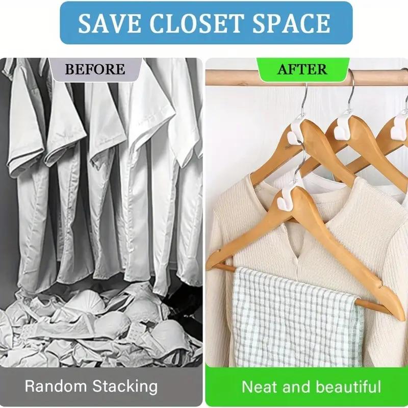 1/5/10/20Pcs Clothes Hanger Hooks Space Saving Closet Connector Hook Cascading Hanger Plastic Extender Clips Wardrobe Coat Organizer