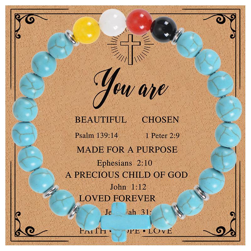 

JYL TS Bracelet Men Eye Charm Enhances Courage & Masculine Energy turquoise фісташкова кольору
