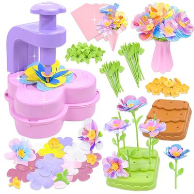 VBACALA Flower Blocks DIY Bouquet Building Kit with Potted Colorful and Craft Matching 3D Making Perfect Gift for and Christmas Toy, 184-Piece
