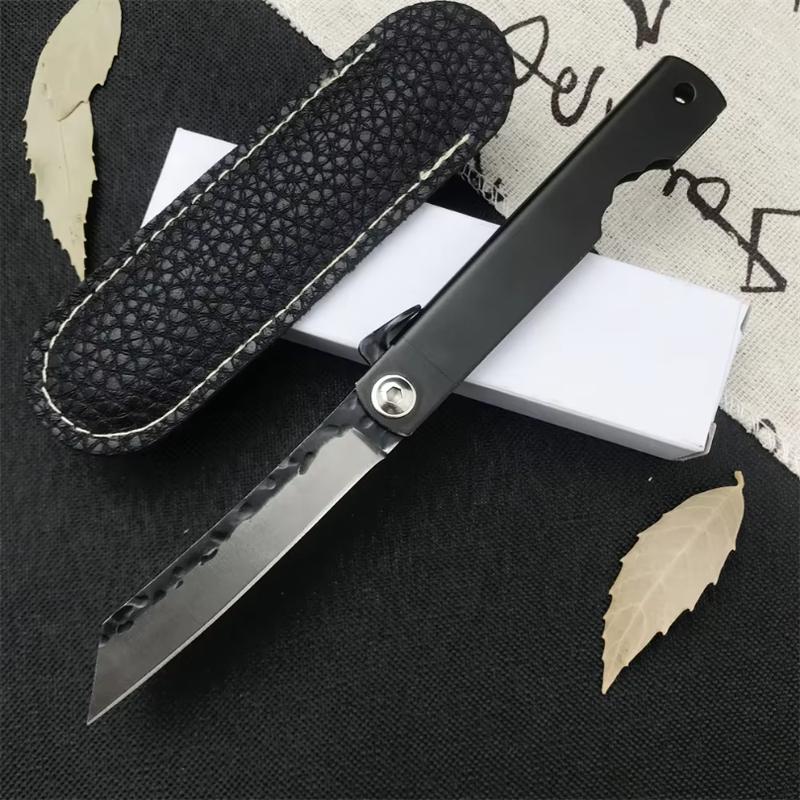 Higonokami Japanese Mini Pocket Folding Knife VG10 Damascus Steel Family Standing Durable Sashimi High Hardness Barbecue Tools
