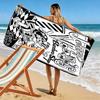 Johnny Voodoo's Barber Shop 2D Flat Print Beach Towel, Large Soft Quick Dry Towel for Beach Camping SwimmingDSTJ0925264
