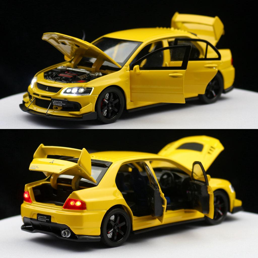 1/32 Mitsubishi Lancer EVO Final Edition Racing Toy Car Model Diecast Metal Miniature Collection Gift for Children Boys
