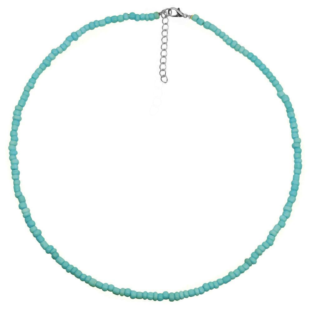 

Красочное ожерелье-чокер из бусин – Короткая цепочка ручной работы для девочек