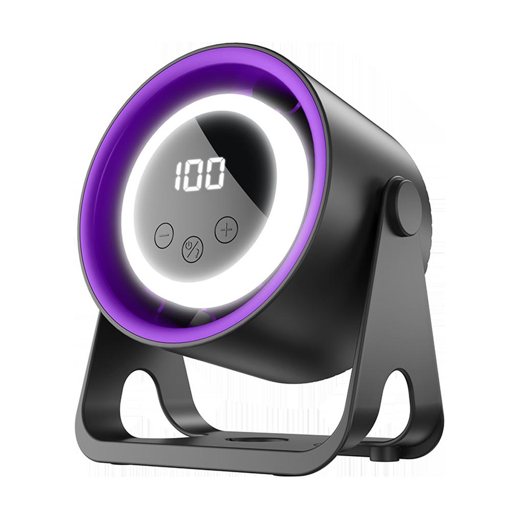 BKF01 Tragbarer LED Smart Fan mit USB-Aufladung & 180° verstellbar