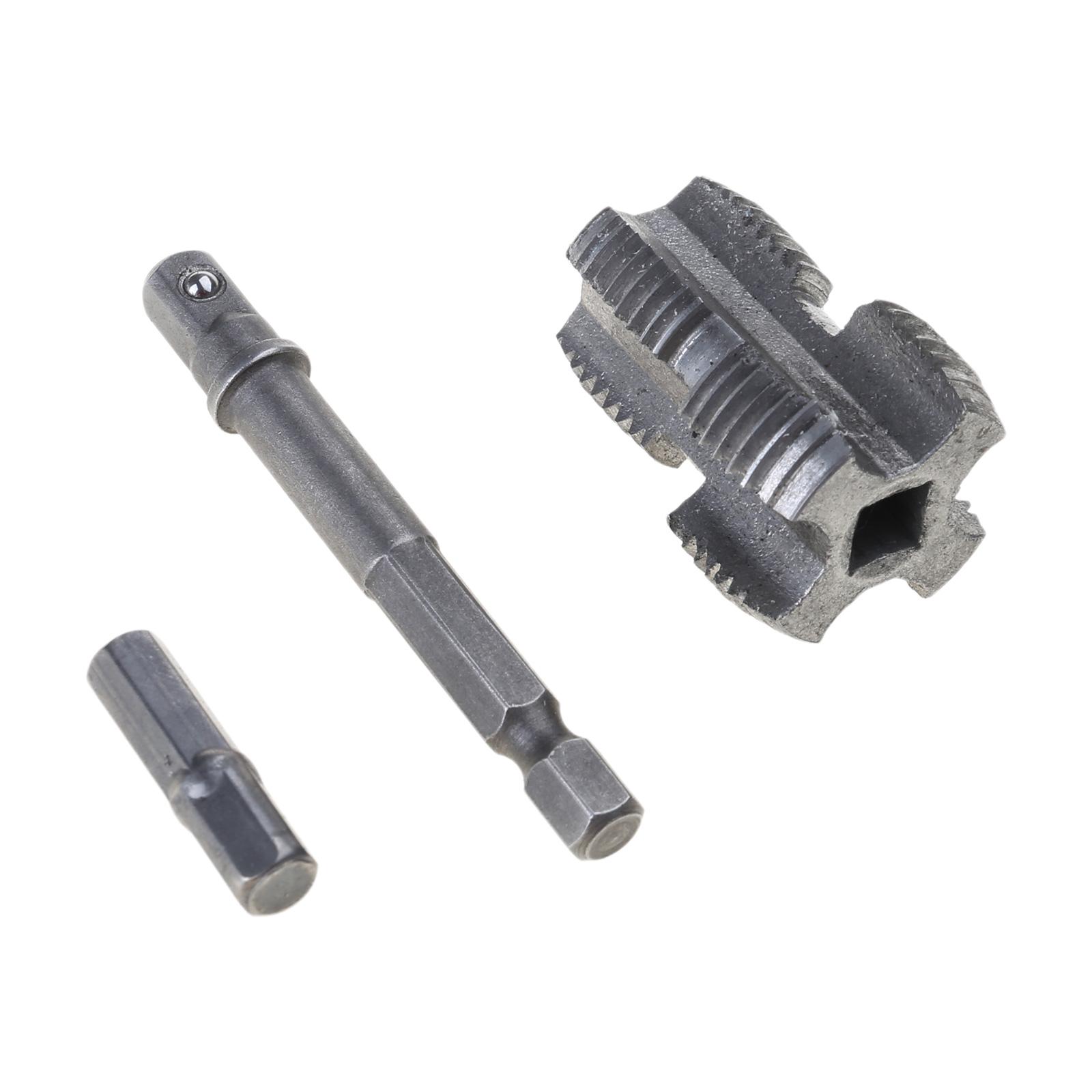 

Простой в использовании набор для нарезания резьбы на трубах из ПВХ для электрической дрели с внутренней резьбой. Ремонт и установка в доме. Различные сантехнические нужды.