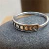 Trendy Retro Crescent Moon Women's Versatile Ring