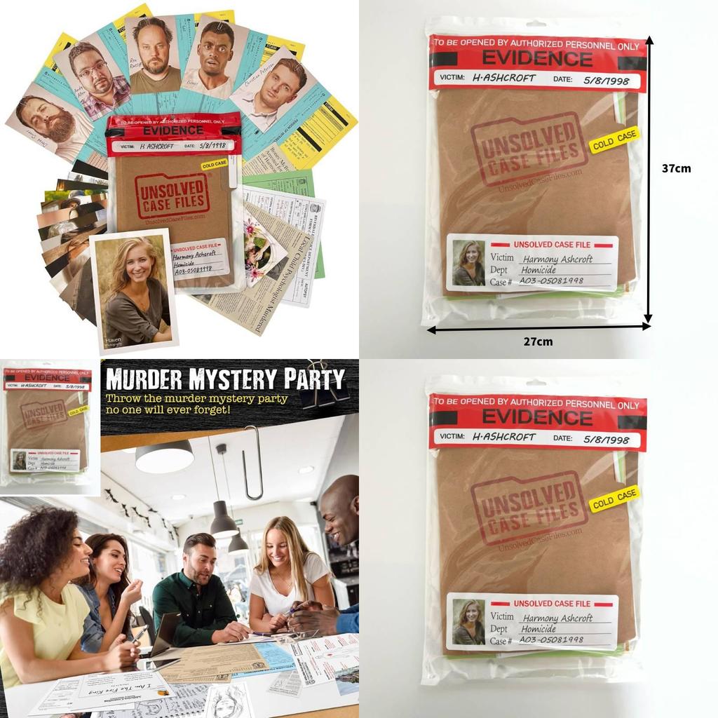 Unsolved Case Files Harmony Ashcroft Card Game With Interactive Play For Family Fun And Brain Development