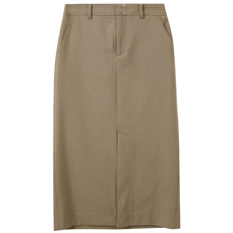Sancai 2026 Summer High-Waist Straight Long Skirt