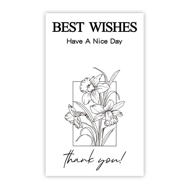 50-pack Airplane-Themed Thank You Box Sealing Stickers for Packaging and Decoration