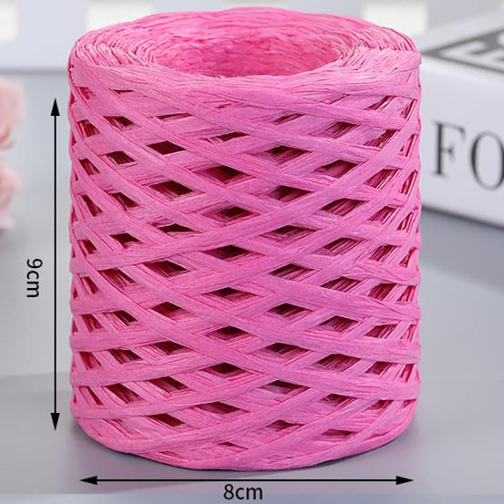200M Natural Raffia Straw Yarn For Knitting Crocheting Paper Threads Friendly Paper Yarn DIY Handmade Summer Sunhat Beach Bag