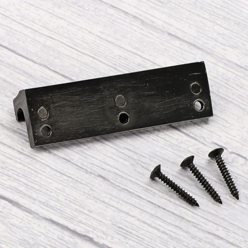 12-Saiten Elektrische Bassgitarre Feste Brücke Schwarze Gitarre Hardtail-Brücke Metallische Textur Geeignet für Elektrische Gitarre