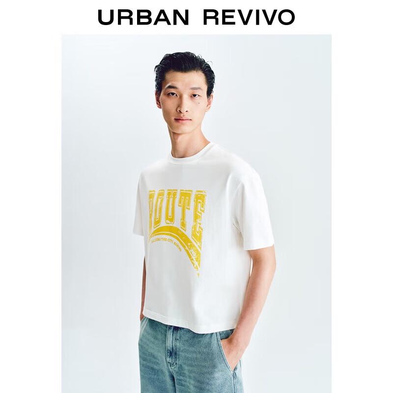 

UR Men s 2025 Summer Colorblock Print Crewneck T-Shirt