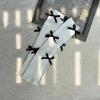Fashion Bow Knot Knitted Leg Warmers 40cm Knitted Texture Foot Cover White Black Thermal Knitted Socks Autumn Winter