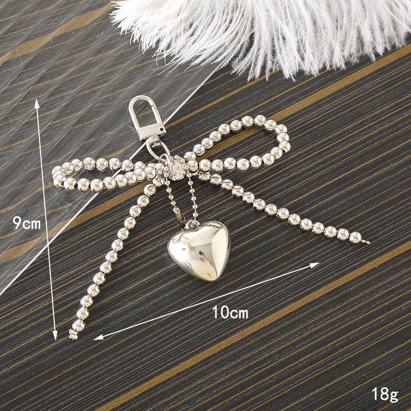 Creative Pearl Bow Pendant Keychain: Exquisite Gift Accessory for Bag or Phone Case