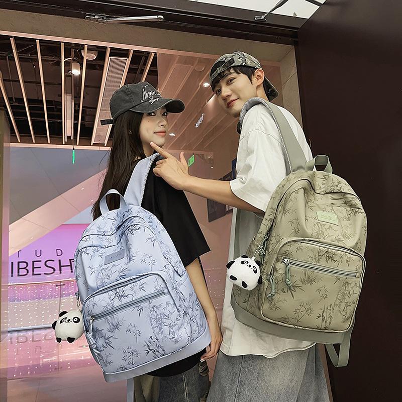 Schulrucksack hoher Wert chinesischer Stil Rucksack große Kapazität Mittelstufenschüler Oberstufenschüler Schulrucksack einfach vielseitig Freizeit Batik Rucksack