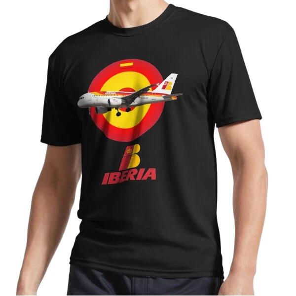 

New Iberia AirLines Spain Retro Logo Airplane Logo T-Shirt Funny Size S to 5XL 3XL