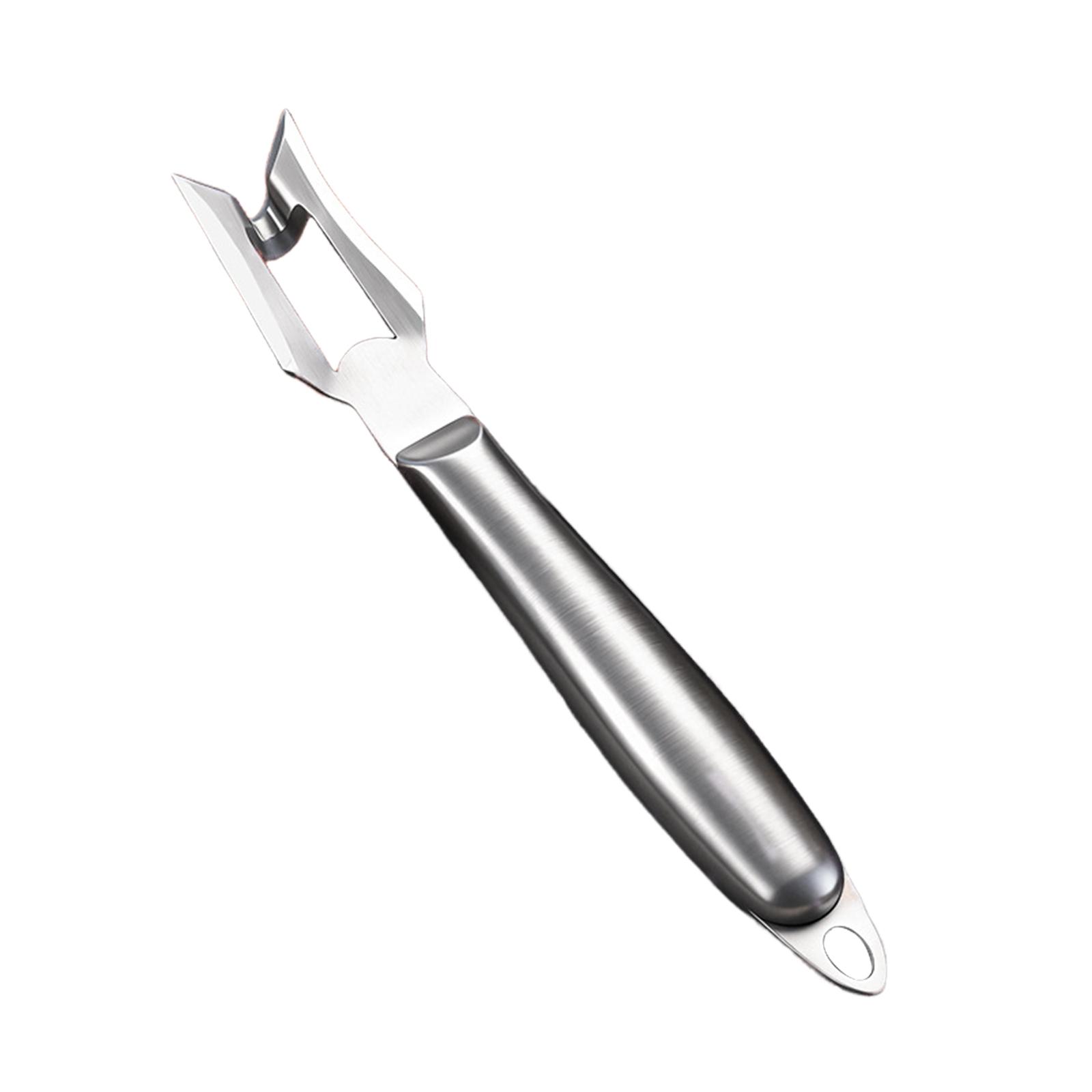 Stainless Steel Pineapple Corer Cutter Heavy Duty Two In One Fruit Tool For Home And Commercial Use Steel Handle