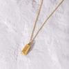 Fourpin Small Gold Necklace European Hip Hop Rap Trendy Ins Minimalist Style Easiest for Match Titanium Steel Clavicle Chain Men and Women