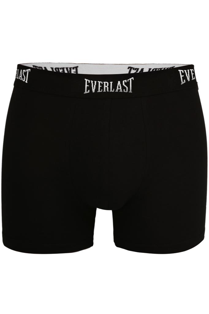 EVERLAST Men's Boxer Shorts Cotton Logo Black Set of 4