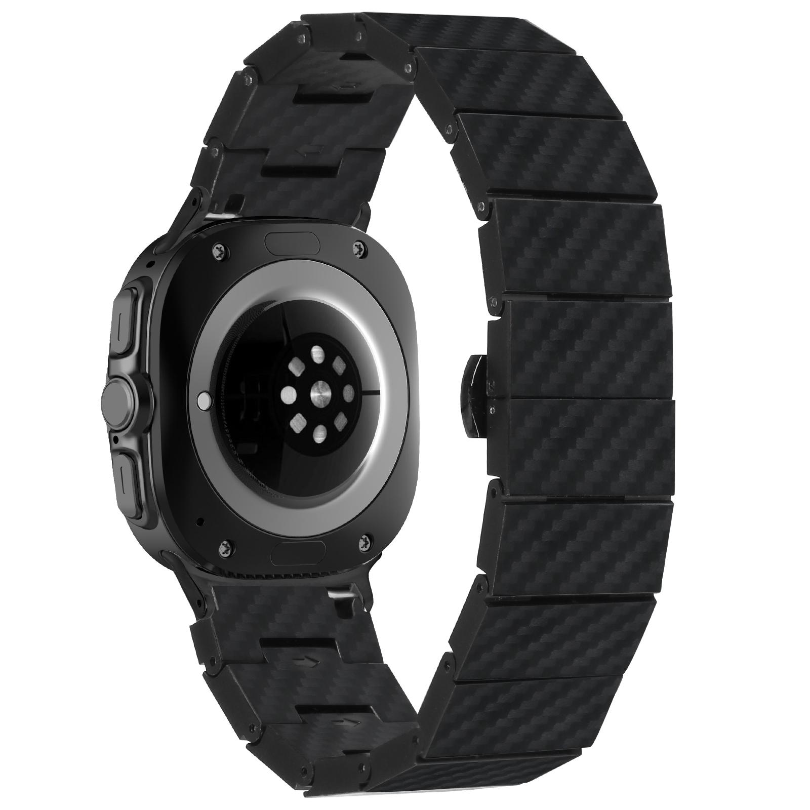 

Сменный ремешок для Samsung Galaxy Watch Ultra (2025) Водонепроницаемый ремешок для часов из углеродного волокна, 47 мм A