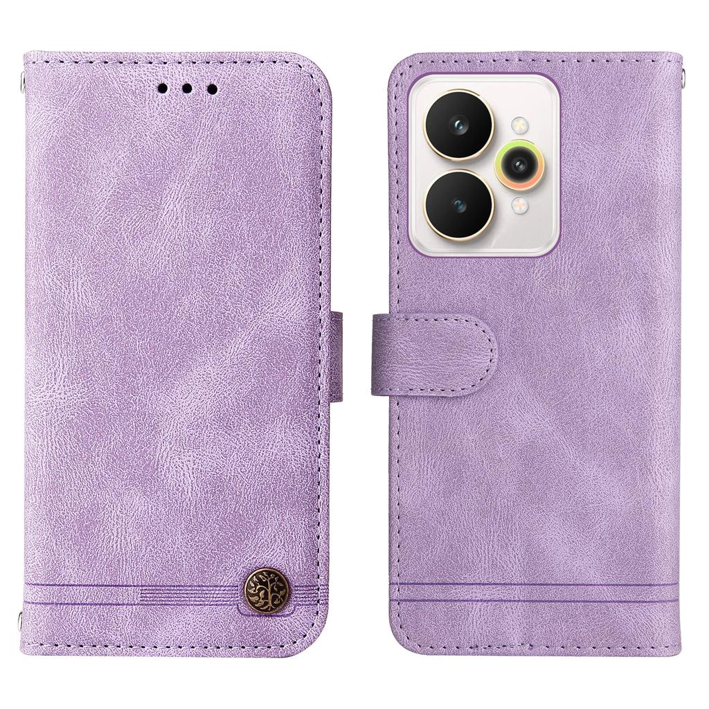 For Realme 15 Pro 5G/Realme 15 5G Leather Wallet Cases Skin Touch Phone Cover Stand with Strap