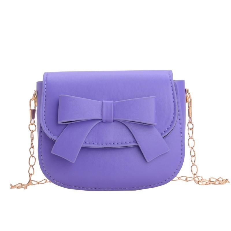 Butterfly Knot Girl Bright Shoulder Bag Lightweight Casual Purse Daily Outings