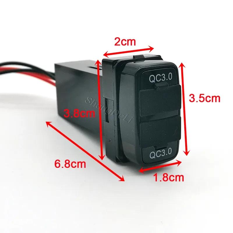1PC Car Dual USB Charger Interface Socket Fit for MITSUBISHI ASX Lancer Outlander Pajero Auto Accessories