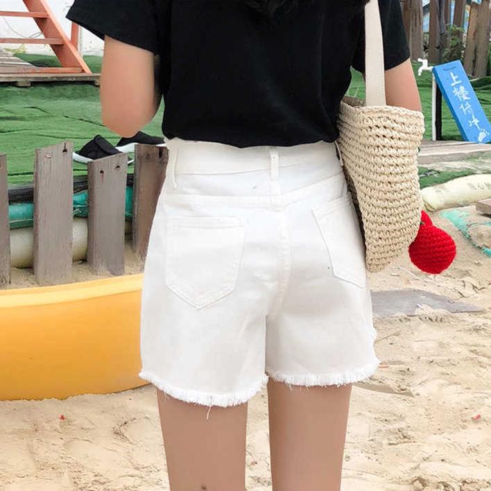 Women Show Thin Loose Shorts Denim Shorts Women Summer High Waist Denim Shorts