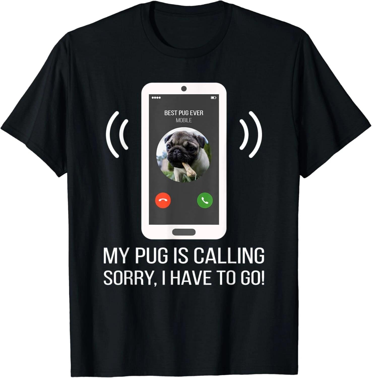 Funny Pug Dog Gift Unisex T-Shirt S