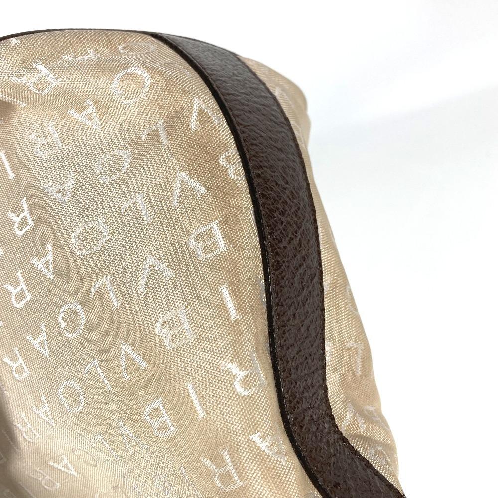 Bvlgari Logomania Bvlgari Bvlgari Bag Shawl Shoulder Bag Leather/Canvas Beige