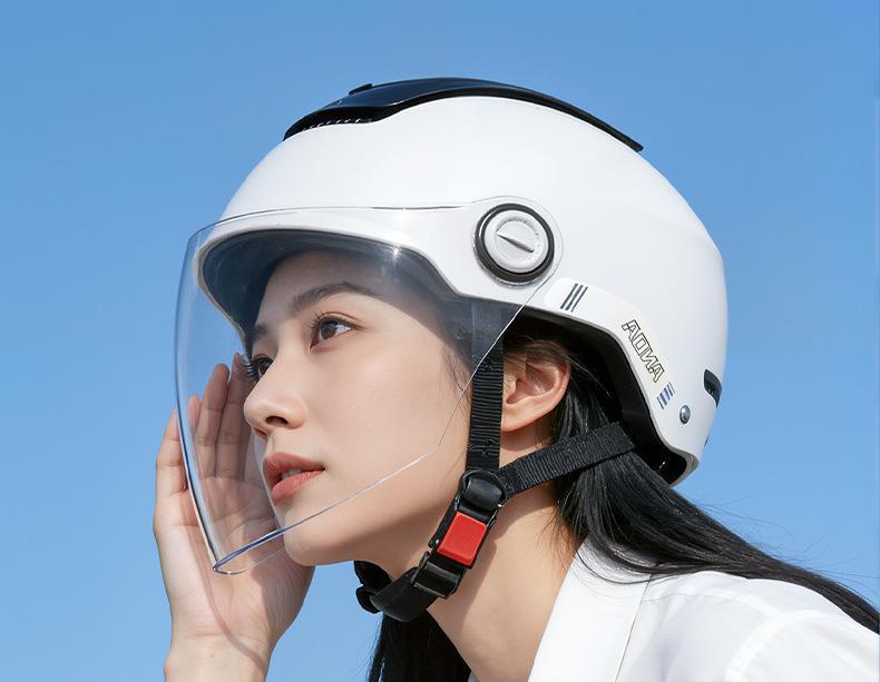 National Standard Class A 3C Certified All-Season Electric Bicycle Helmet with Sunroof and Summer Sun Protection
