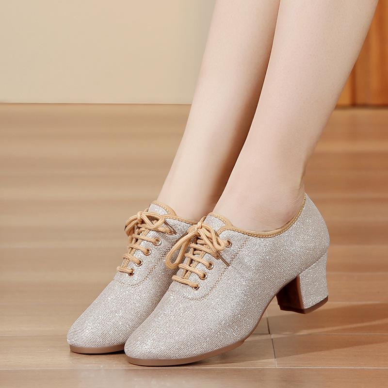 

Modern Highlights Adult Professional Dance Shoes - Mid-Heel, Soft Sole, Outdoor Square 37