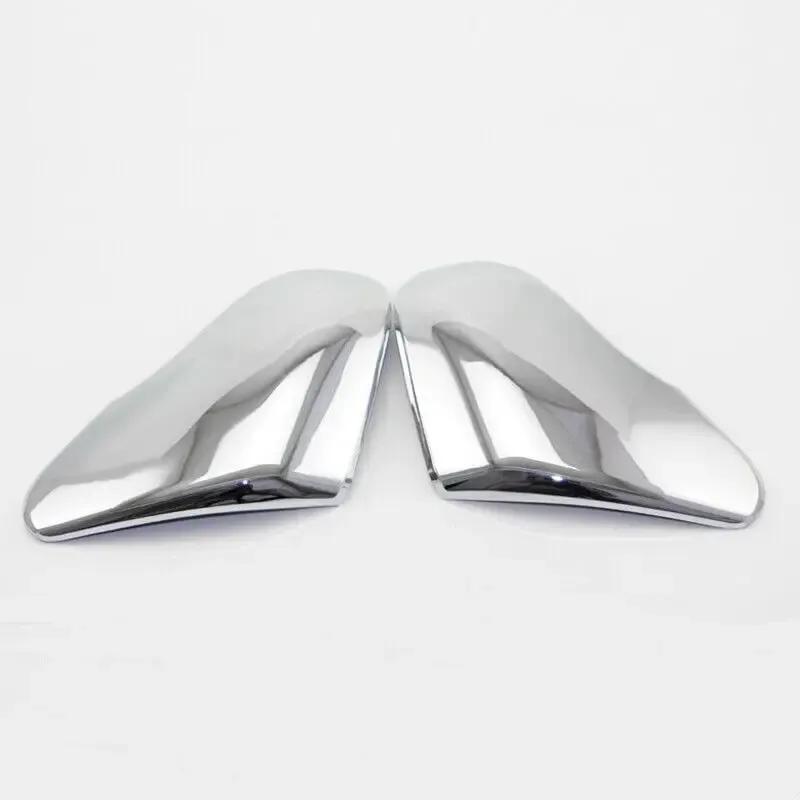 For Hyundai Sonata 2015- Chrome Car Rearview Side Mirror Cover Sticker Wing Cap Exterior Door Case Trim Shell Silver Frame