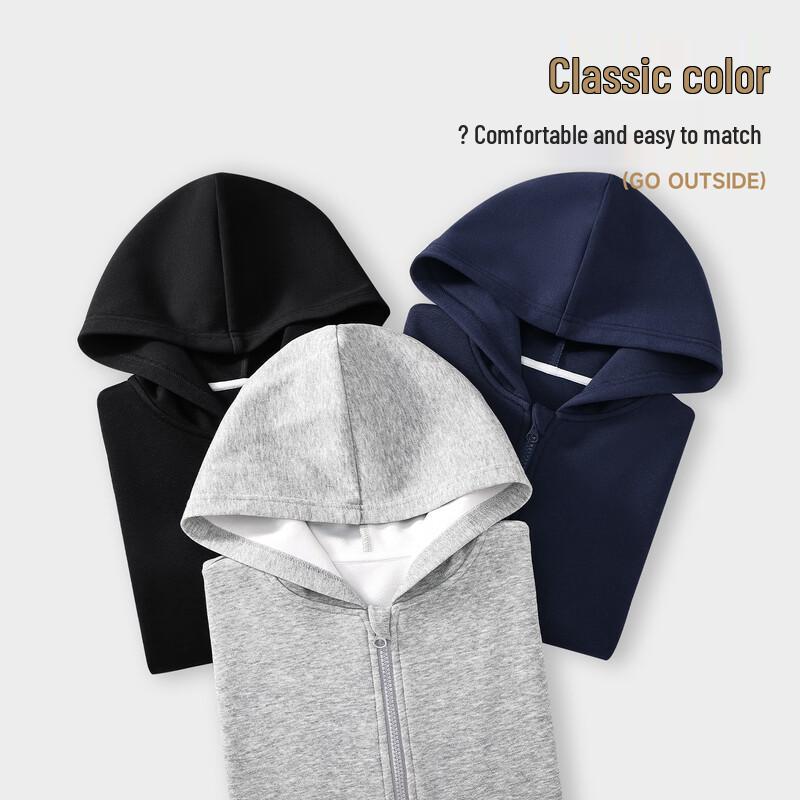 Girls' Casual Hooded Zip-Up Sweatshirt