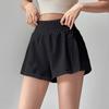 Women's Summer Sports Shorts High Waist Anti-exposure Running Training Pilates Fitness Pleated Skirt Quick-drying Yoga Shorts