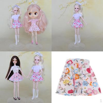 1/6 Girl Doll Pleated Skirt Garments Handmade Gifts Accessories