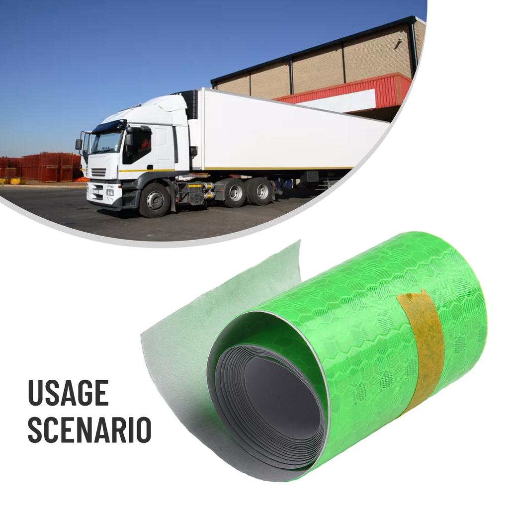 5x100cm Car Reflective Tape Decoration Safety Warning Decoration Sticker Reflector Protective Tape Strip Film For Dark Night