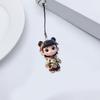 Chinese Animated Film Figurine Theme Phone Charm Keychain Nezha Aobing Figurine Keychain Charm for Bag Purse Decoration