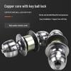 Ice Rain Stainless Steel Spherical Indoor Door Lock