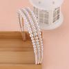 Koreanisches Retro Feen Braut Perlen Stirnband Haar Accessoire Schleier Clip