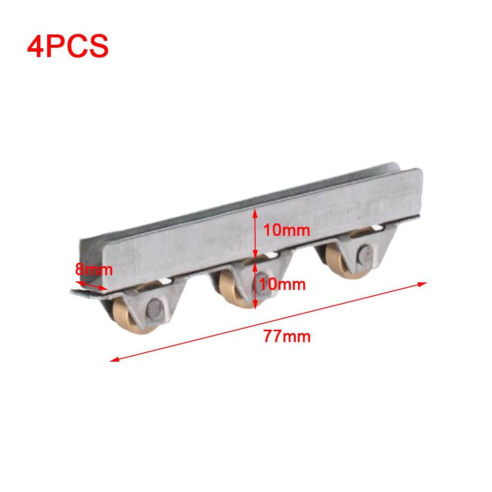 

Роликовые оконные блоки из нержавеющей стали, ролики для раздвижных стеклянных дверей, ролики для стеклянных дверей, безрамные Set 3