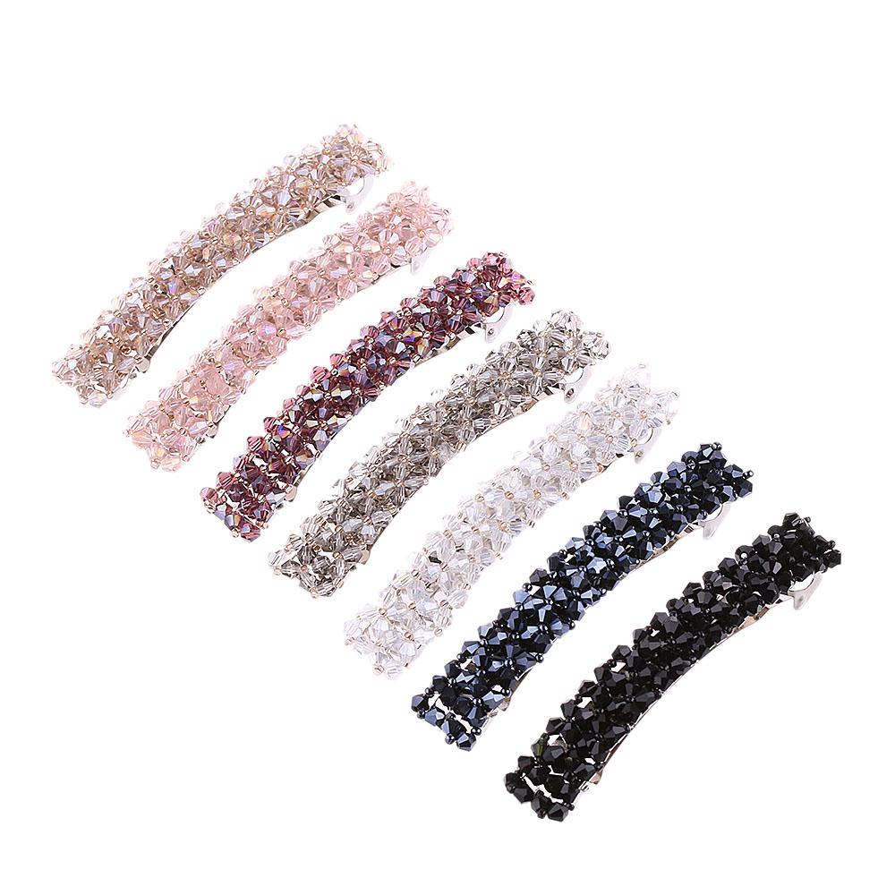

Fashion Women Headwear Barrette Crystal Rhinestone Hair Clip Hairpin