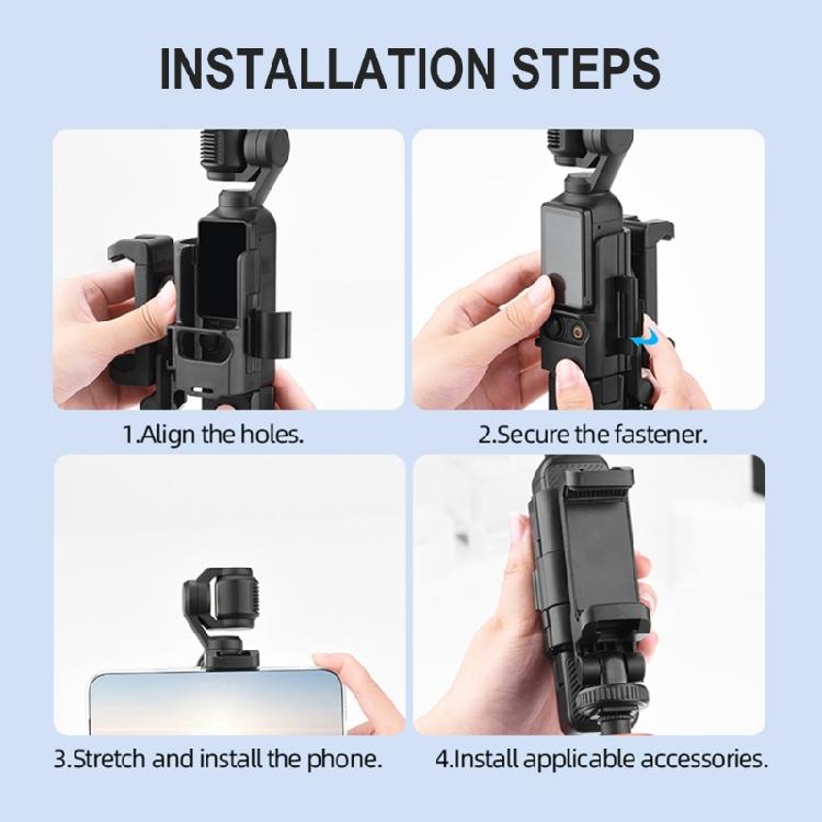 Quality Video Recording Bracket Secure and Adaptable Phone Mount Teleprompter Bracket for POCKET 3 Camera Accessory
